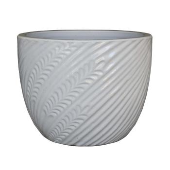 Virágcserép IP19-017 15x15x13 krém