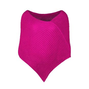 Bontis Pletené pončo - Neonově růžová | uni