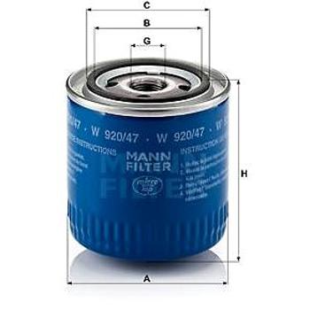 MANN-FILTER W920/47 pro vozy JEEP (W920/47)