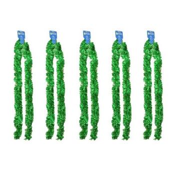 Set beteală Crăciun laser 9 x 200 cm, 5 buc.,verde