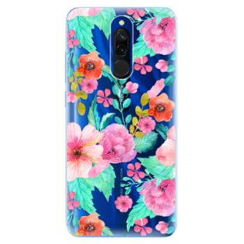 Odolné silikonové pouzdro iSaprio - Flower Pattern 01 - Xiaomi Redmi 8