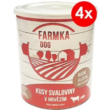 FARMKA DOG 800 g se svalovinou, 4 ks (8594025084036)