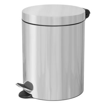 Coș cu pedală Alda Soft Close Freedom Fresh 5 l,oțel inoxidabil, inox lucios, 5 l