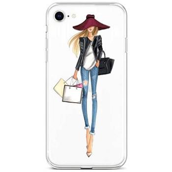 TopQ Kryt iPhone SE 2022 silikon Lady 2 74035 (Sun-74035)