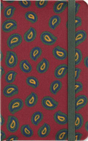 Moleskine Silk Zápisník bordeaux vínový XS, čistý, v dárkové krabici