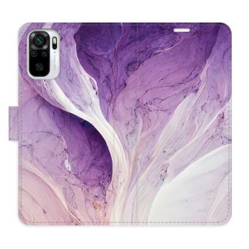 Flipové pouzdro iSaprio - Purple Paint - Xiaomi Redmi Note 10 / Note 10S