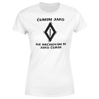 Tričko Čumím jako ♢  (Velikost: 2XL, Typ: pro ženy, Barva trička: Bílá)