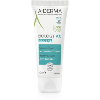 A-Derma Biology AC zmatňující péče proti nedokonalostem pleti 40 ml