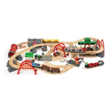 BRIO WORLD Silniční a železniční sada Deluxe