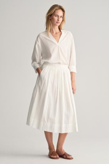 SUKNĚ GANT SEERSUCKER STRIPED PULL ON SKIRT WHITE