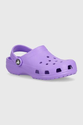 Dětské pantofle Crocs Classic Clog fialová barva