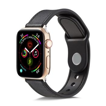 LEATHER Apple Watch 8/7 (41 mm) / 6 / SE / 5 / 4 (40 mm) / 3 / 2 / 1 (38 mm) čierny