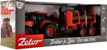 Traktor Zetor s vlekem s naklád. ramenem