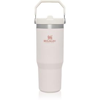 Stanley IceFlow™ Flip Straw Tumbler nerezová láhev na vodu Rose Quartz 890 ml