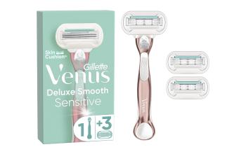 Gillette Venus Deluxe Smooth Sensitive RoseGold dámský holicí strojek + 3 hlavice