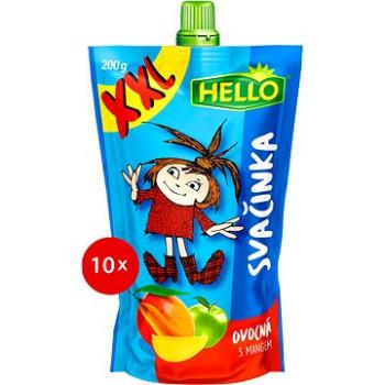 HELLO XXL ovocná kapsička s mangem 10× 200 g (8590014639522)