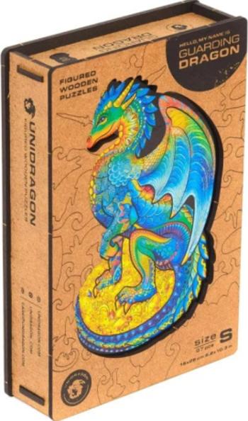 UNIDRAGON dřevěné puzzle - Drak, velikost S (16x26cm)