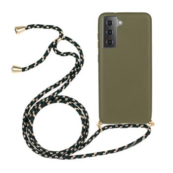 ROPE Kryt so šnúrkou Samsung Galaxy A15 / A15 5G tmavozelený