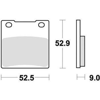 Braking brzdové destičky (semi-metalická směs SM1) (2ks) M501-127 (M501-127)