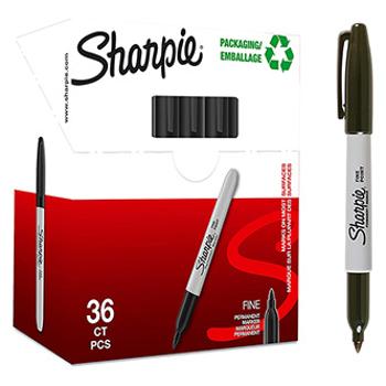 Sharpie 2025040, popisovač Fine, čierny, 36ks, 0.9mm, permanentný