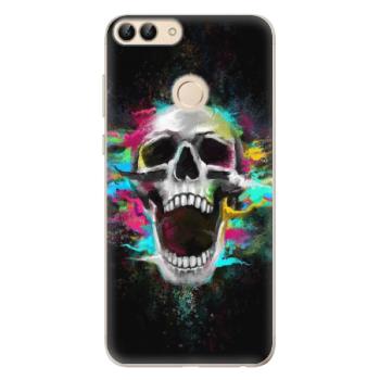 Odolné silikonové pouzdro iSaprio - Skull in Colors - Huawei P Smart