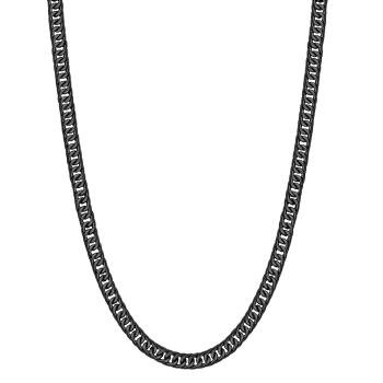Brosway Výrazný černý náhrdelník z oceli Naxos BNX03 50 cm