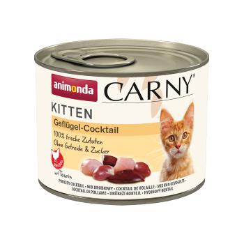12x200g animonda Carny Kitten nedves macskatáp- Szárnyas-koktél