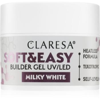 Claresa Soft&Easy Builder Gel podkladový gel na nehty odstín Milky White 12 g