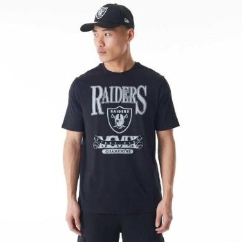 New Era LAS VEGAS RAIDERS NFL CHAMPIONS Pánské triko, černá, velikost