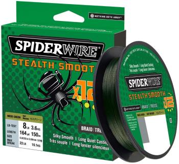 Spiderwire splétaná šňůra stealth smooth 12 zelená 150 m - 0,07 mm 6 kg