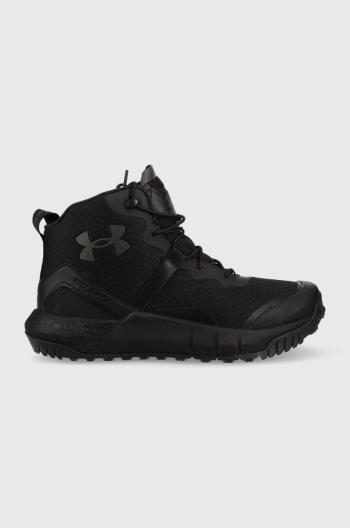 Boty Under Armour UA Micro G Valsetz Mid pánské, černá barva