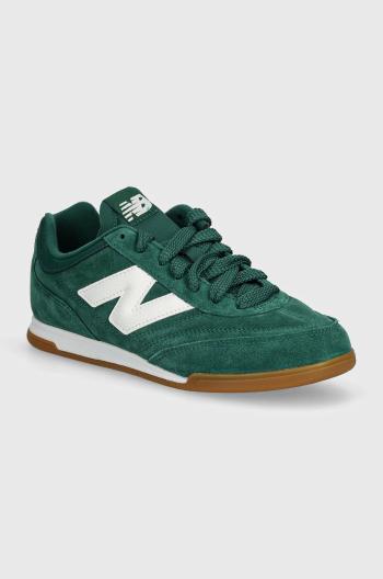 Semišové sneakers boty New Balance RC42 zelená barva, URC42SD