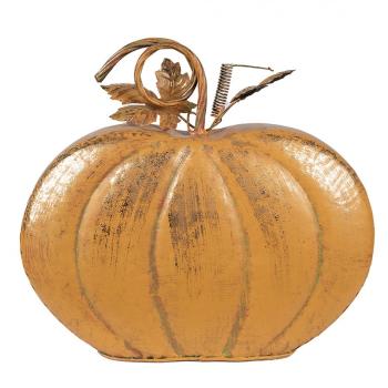 Oranžová kovová dekorace dýně Pumpkin - 34*15*32 cm 6Y5623