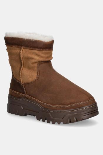 Semišové sněhule UGG Heritage Pull On Trailgazer hnědá barva, 1158213-CHE