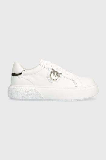 Kožené sneakers boty Pinko SS0003 P014 ZIA bílá barva, Yoko 01