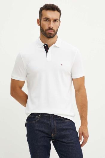 Polo tričko Tommy Hilfiger bílá barva, MW0MW34753