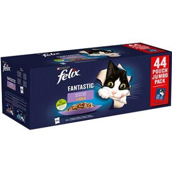 Felix Fantastic s hovězím, kuřetem, lososem, tuňákem v želé  44 x 85 g (7613039931950)