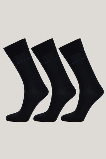 PONOŽKY GANT MERCERIZED COTTON SOCKS 3-PACK BLACK