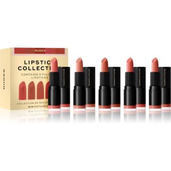 Revolution PRO Lipstick Collection saténová rtěnka dárková sada odstín Nudes 5x3,2 g