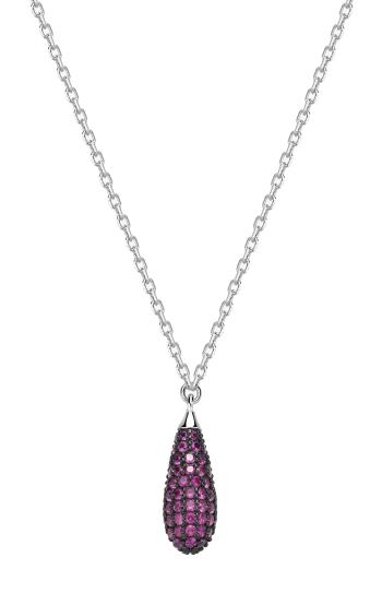 Brosway Stříbrný náhrdelník se zirkony Tear Drop Passion Ruby Fancy FPR121