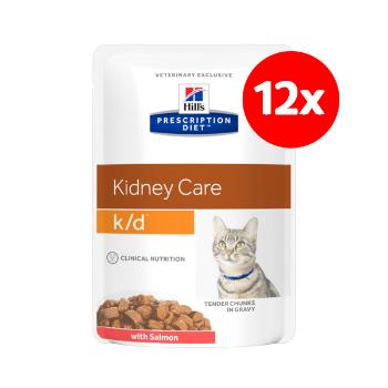 Hill´s Precription Diet Feline k/d Salmon kapsička 12x85g