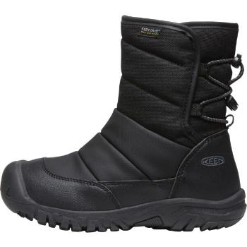 Keen PUFFRIDER WP YOUTH Gyerek túracipő, fekete, méret 32/33