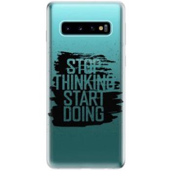 iSaprio Start Doing - black pro Samsung Galaxy S10 (stadob-TPU-gS10)