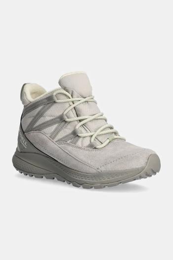 Boty Merrell Bravada Edge 2 Thermo DEMI Waterproof dámské, šedá barva, zateplené, J038200