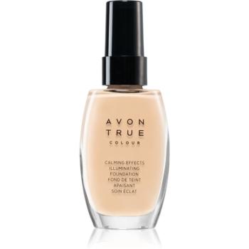 Avon True Colour zklidňující make-up pro rozjasnění pleti odstín Almond 30 ml