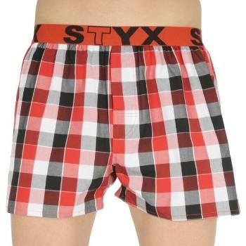 Styx MEN'S BOXERS SHORTS SPORTS RUBBER Pánské trenky, červená, velikost