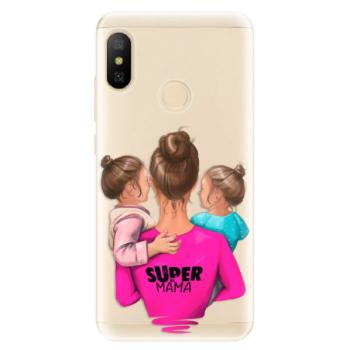 Odolné silikonové pouzdro iSaprio - Super Mama - Two Girls - Xiaomi Mi A2 Lite