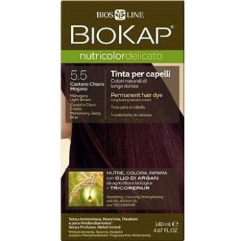 BIOKAP Nutricolor Delicato 5.50 Mahogany Light Brown Gentle Dye 140 ml (8030243010469)