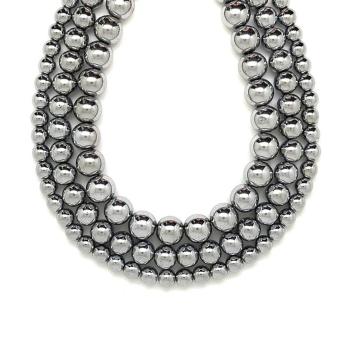 Hematit ezüst golyó 6mm