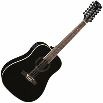 Eko guitars NXT D100e XII Black 12-strunná elektroakustická kytara